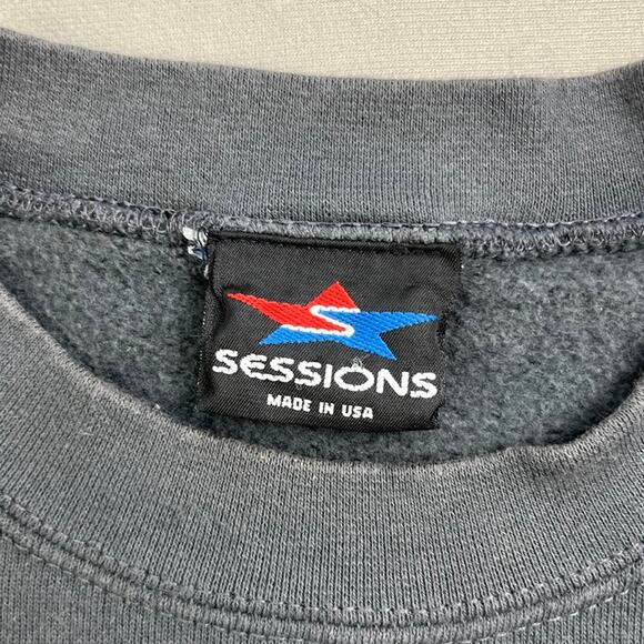 Vintage Skateboard Sweatshirt Adult Large Gray Snowboard Art TJ Schneider 90s - Picture 6 of 15